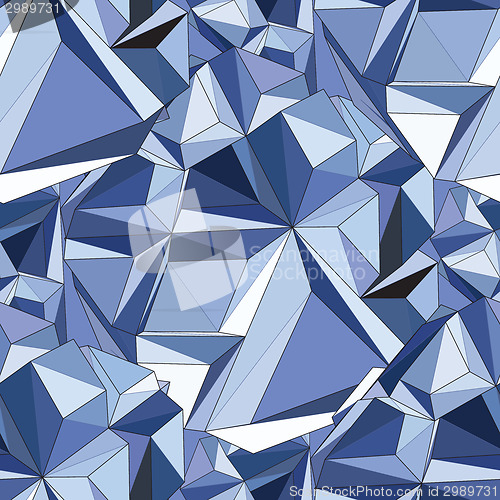 Image of Crystal. Seamless 3D Geometric background.