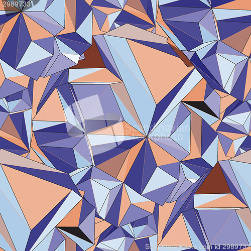 Image of Crystal. Seamless 3D Geometric background.