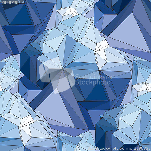 Image of Crystal. Seamless 3D Geometric background.