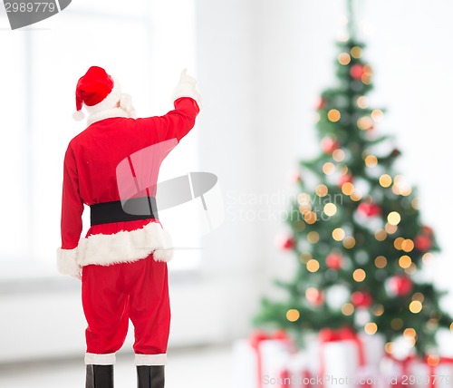 Image of man in costume of santa claus