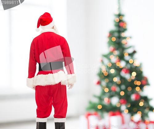 Image of man in costume of santa claus