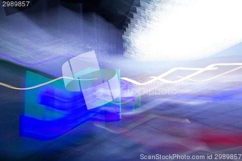 Image of blue futuristic desktop background