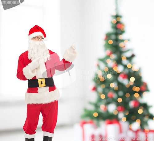 Image of man in costume of santa claus