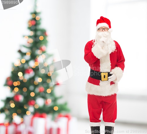 Image of man in costume of santa claus