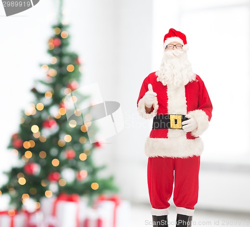 Image of man in costume of santa claus