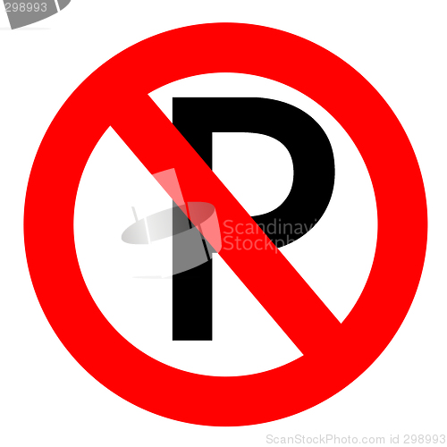 Image of No parking sign