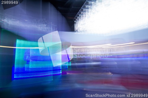 Image of blue futuristic desktop background