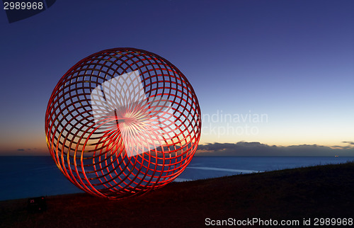 Image of Lightpainting on Sisyphus at dawn