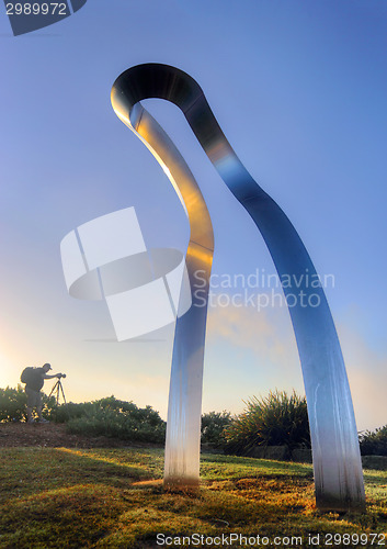 Image of Transfiguration Raise sculpture at Mark's Park Bondi