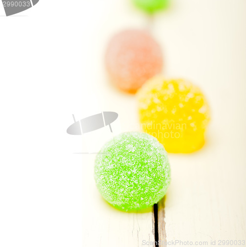Image of sugar jelly fruit candy