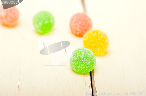 Image of sugar jelly fruit candy