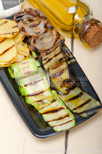 Image of grilled assorted vegetables 