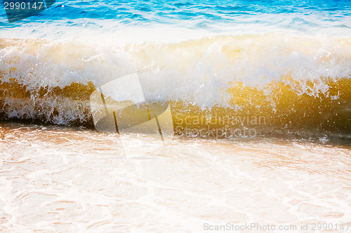 Image of Sea Ocean Waves, Abstract Splash Vacation Background