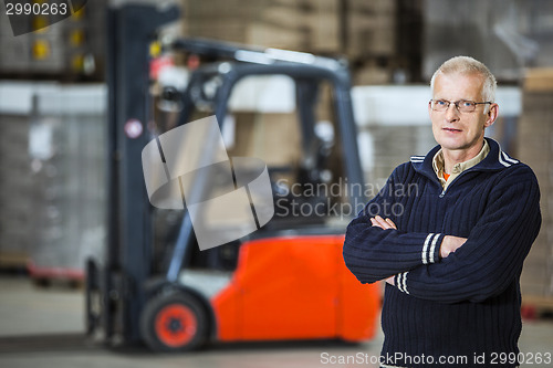 Image of warehouse employee