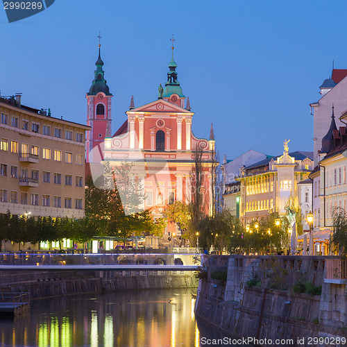 Image of Romantic medieval Ljubljana, Slovenia, Europe.