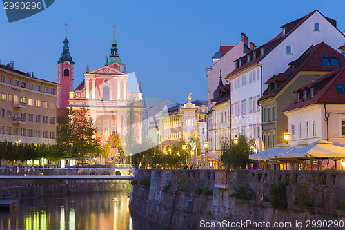 Image of Romantic medieval Ljubljana, Slovenia, Europe.