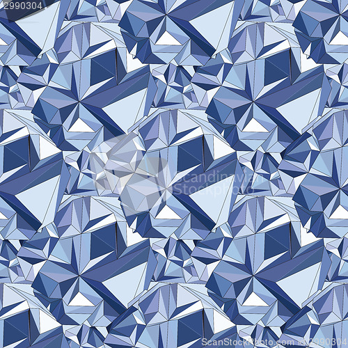 Image of Crystal. Seamless 3D Geometric background.