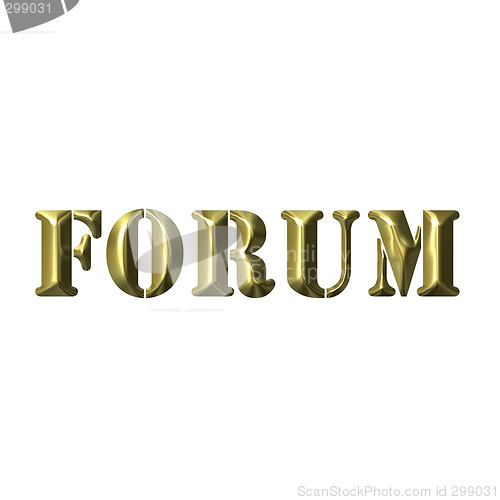 Image of 3D Golden Forum