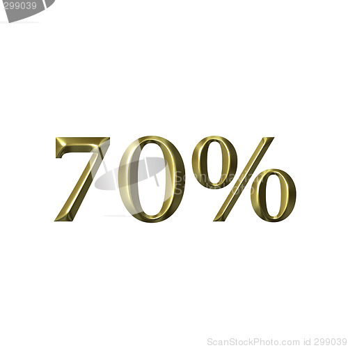 Image of 3D Golden 70 Percent