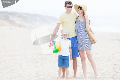 Image of family at the beach