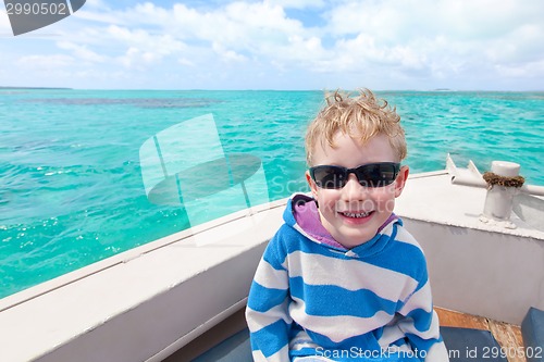 Image of boy at sea