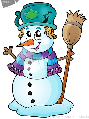 Image of Winter snowman theme image 6