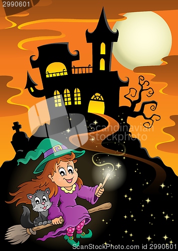 Image of Haunted mansion Halloween theme
