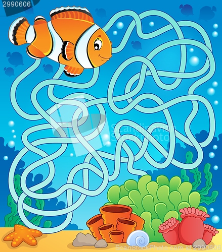 Image of Maze 18 with fish theme