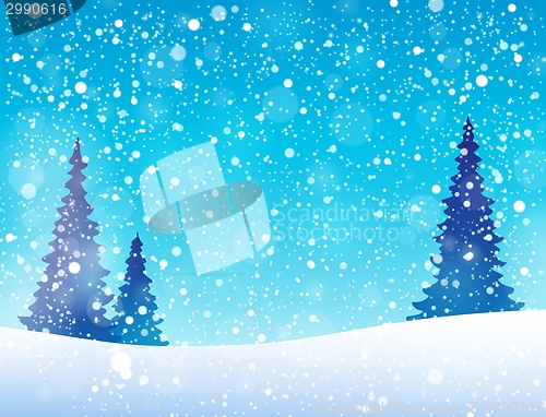Image of Snow theme background 5