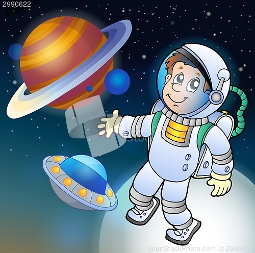 Image of Image with space theme 1