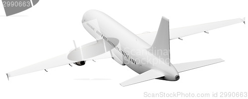 Image of plane rear view