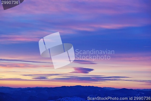 Image of Colored clouds