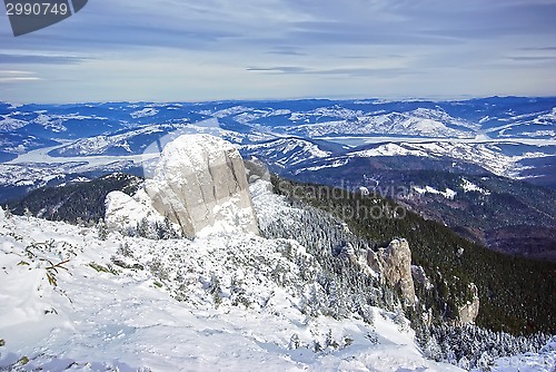 Image of Snow covered mountains