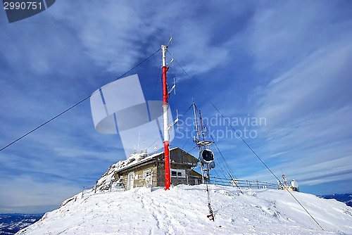 Image of Weather station on mountain top