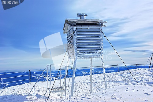 Image of Frozen weather station