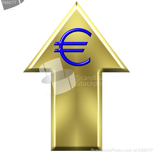 Image of Euro Currency Increasing Value Concept