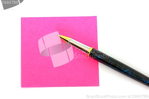 Image of Pink post it
