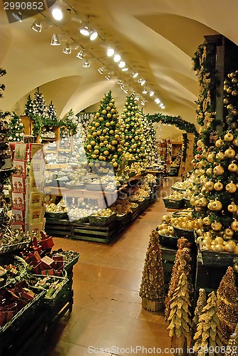 Image of Christmas decoration shop