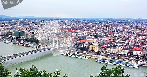 Image of Budapest up view