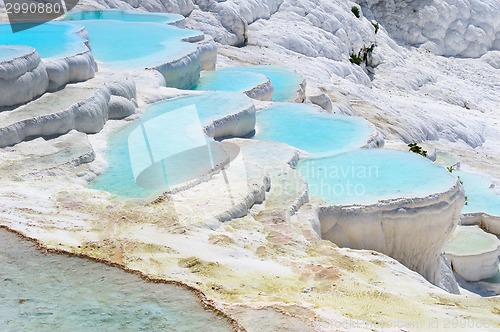 Image of Travertine pools and terraces in Pamukkale, Turkey