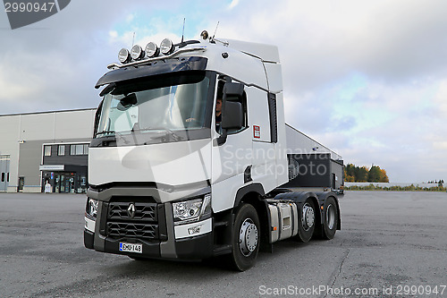 Image of Renault Truck Tractor T480 Driven on a Yard
