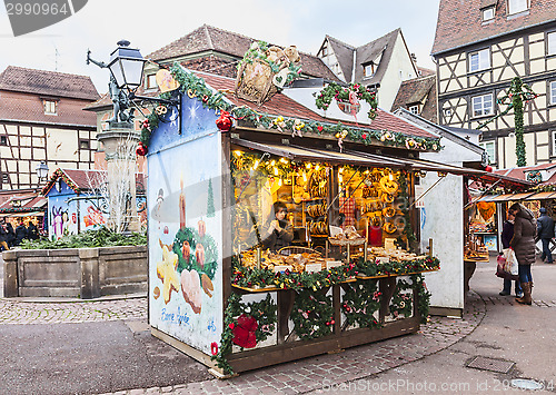 Image of Traditional Kisok in an Alsatian Christmas Market