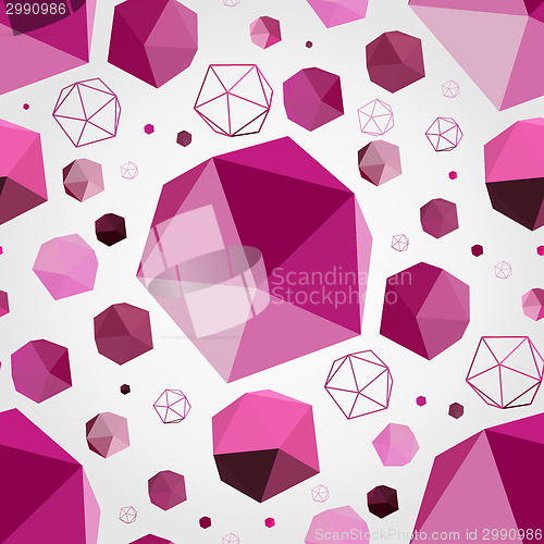 Image of Geometric 3D seamless background.