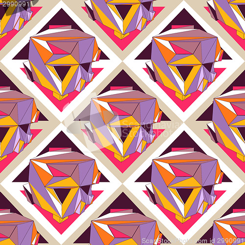 Image of Geometric seamless background.