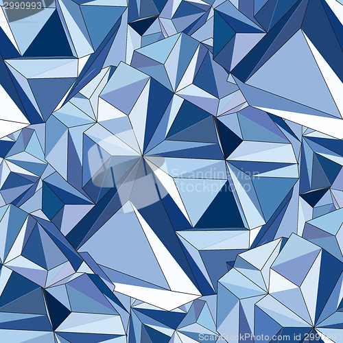 Image of Crystal. Seamless 3D Geometric background.