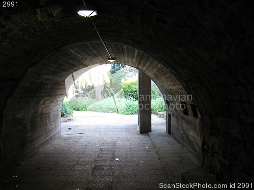 Image of Passing under a bridge. Nicosia. Cyprus