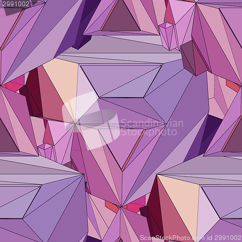 Image of Geometric 3D seamless background.