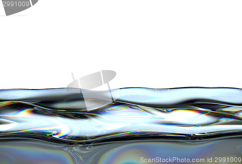 Image of Oil or gasoline waves with oily pattern isolated 