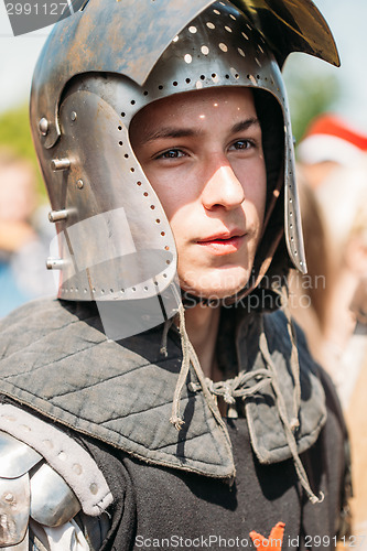 Image of Warrior participant of VI festival of medieval culture "Our Grun