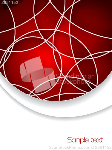 Image of Abstract red and white brochure